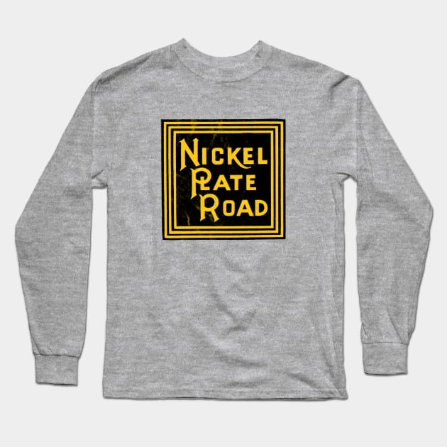 Nickel Plate Road Yellow Long Sleeve T-Shirt by Turboglyde